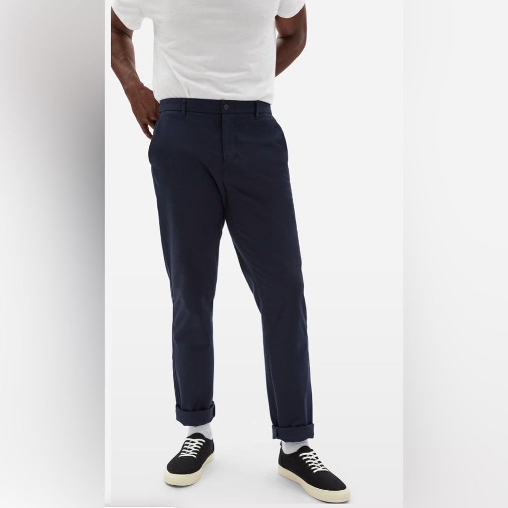 Everlane Men’s The Athletic Fit Performance Chino Pant Navy Sz 32 X 32 NWT